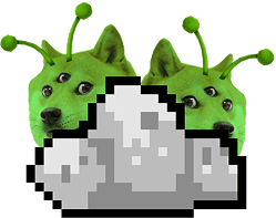 Doge alien cloud